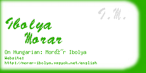 ibolya morar business card